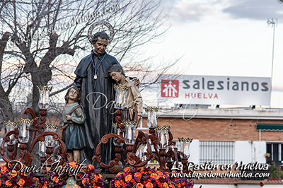Horario e Itinerario de la Salida extraordinaria de San Juan Bosco. Huelva 04 de Febrero del 2023